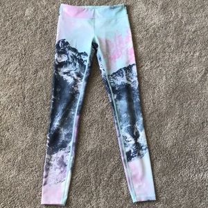 Ivivva Leggings Mountain Print